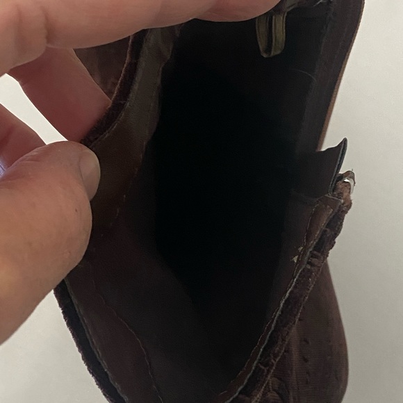 Brown velvet ankle boot Size 9 EUC Funky - Picture 14 of 14